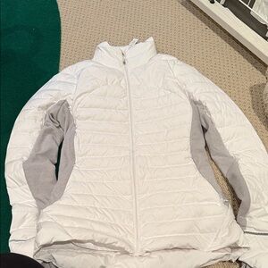 lululemon athletica White and Gray Puffer Jacket